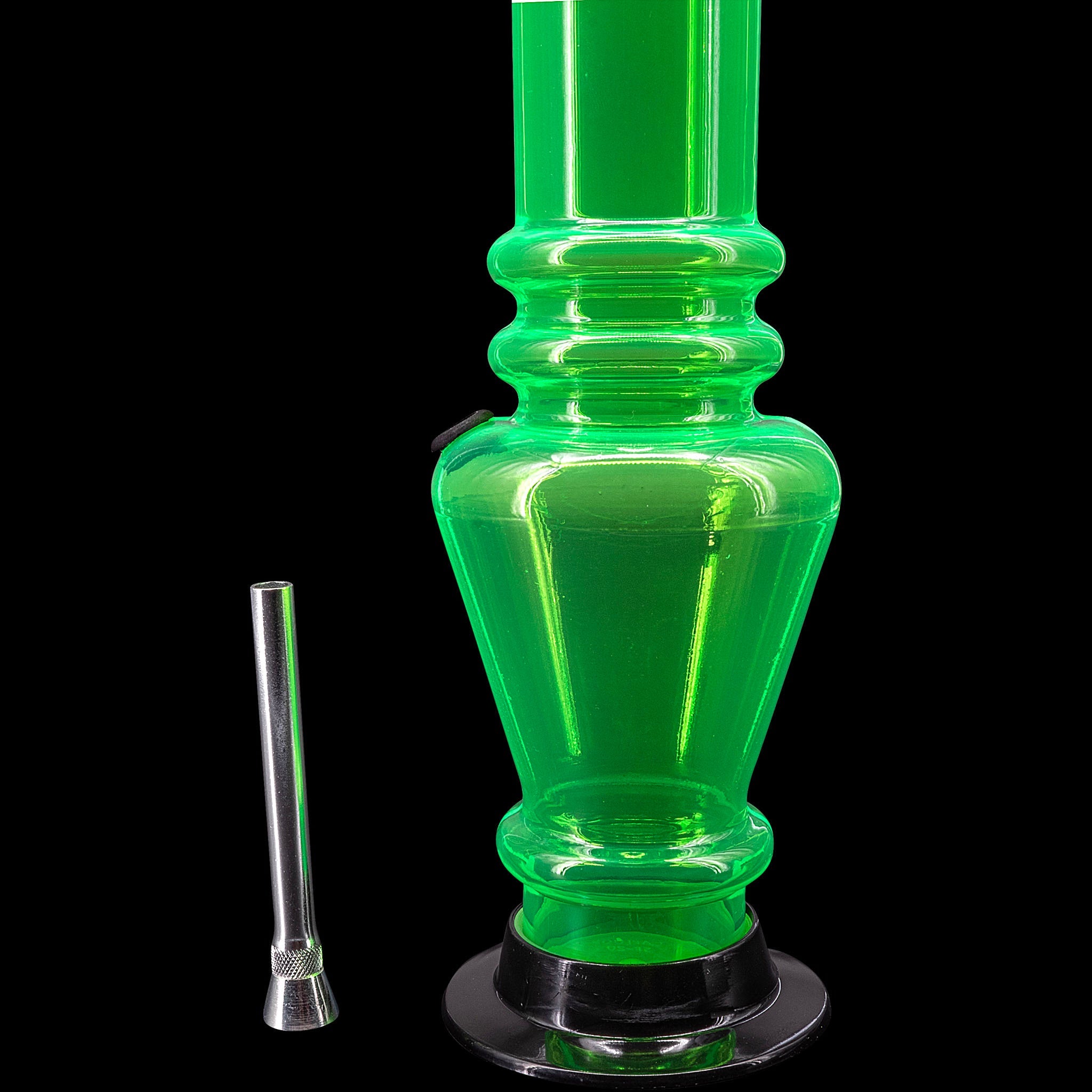 JM Enterprises 12" Acrylic Vase Base Bong - Multiple Colors - Discreet Smoker