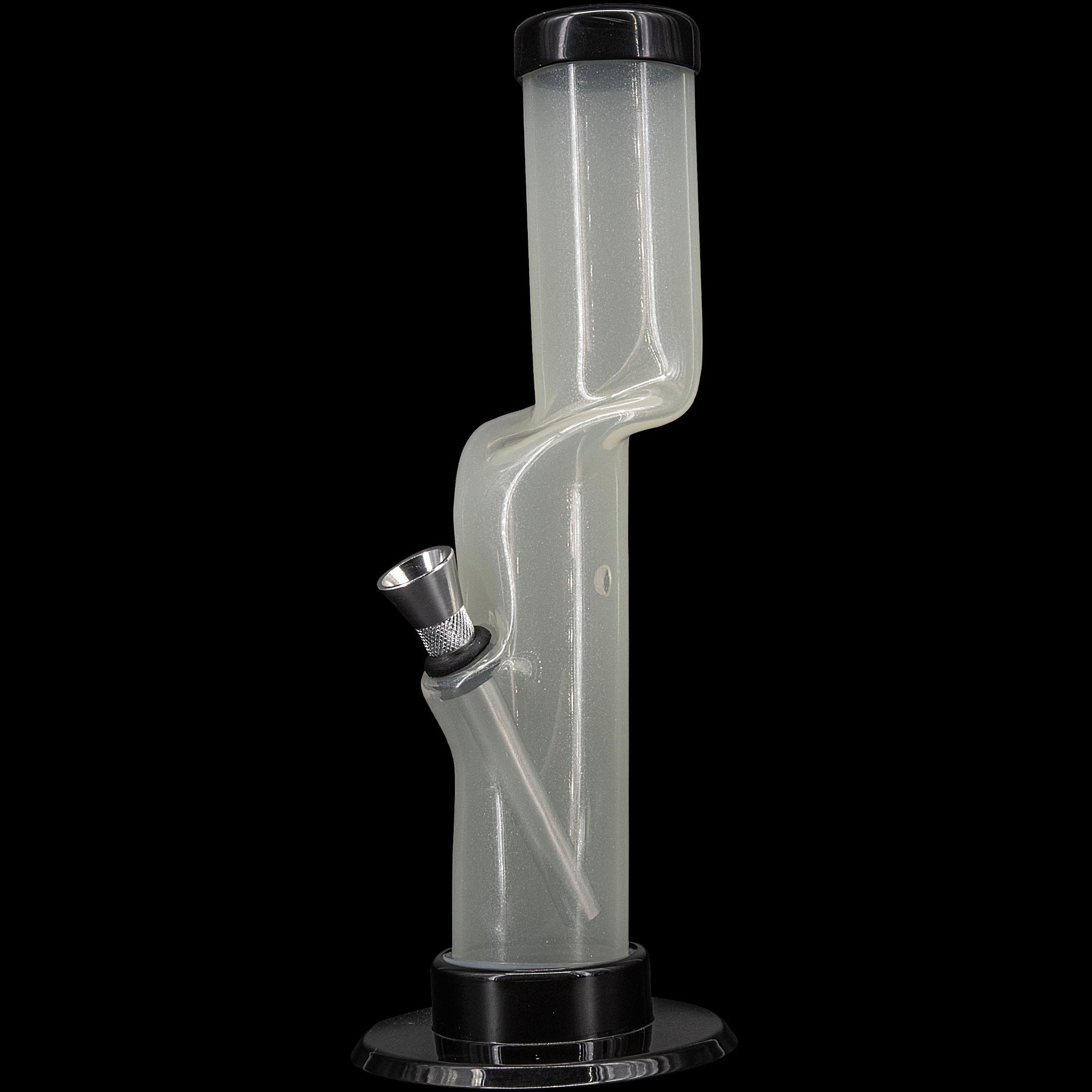 JM Enterprises 9-12" Acrylic Kink Neck Bong - Multiple Colors - Discreet Smoker