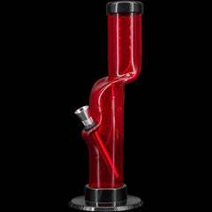 JM Enterprises 9-12" Acrylic Kink Neck Bong - Multiple Colors - Discreet Smoker