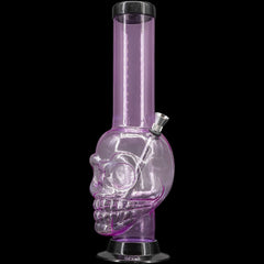 JM Enterprises 12-15" Acrylic Skull Chamber Bong - Multiple Colors - Discreet Smoker