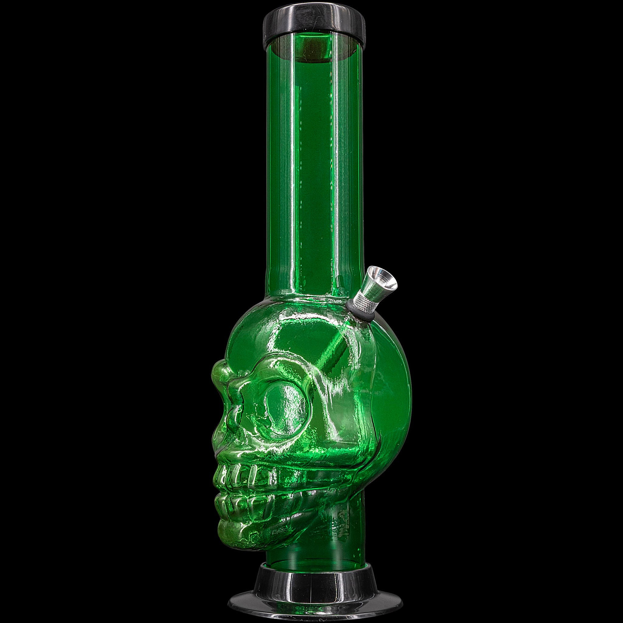 JM Enterprises 12-15" Acrylic Skull Chamber Bong - Multiple Colors - Discreet Smoker