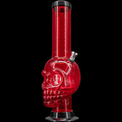 JM Enterprises 12-15" Acrylic Skull Chamber Bong - Multiple Colors - Discreet Smoker