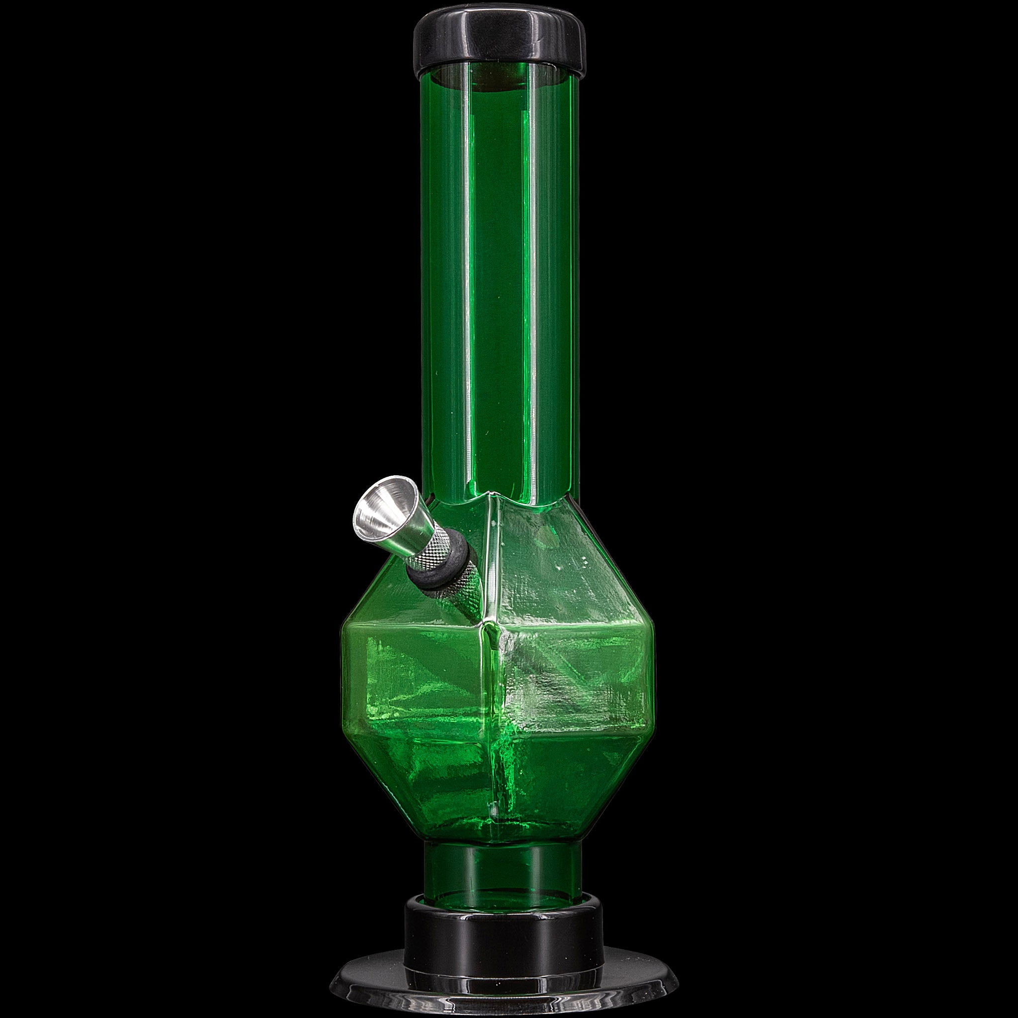 JM Enterprises 9-12" Acrylic Diamond Bong - Multiple Colors - Discreet Smoker
