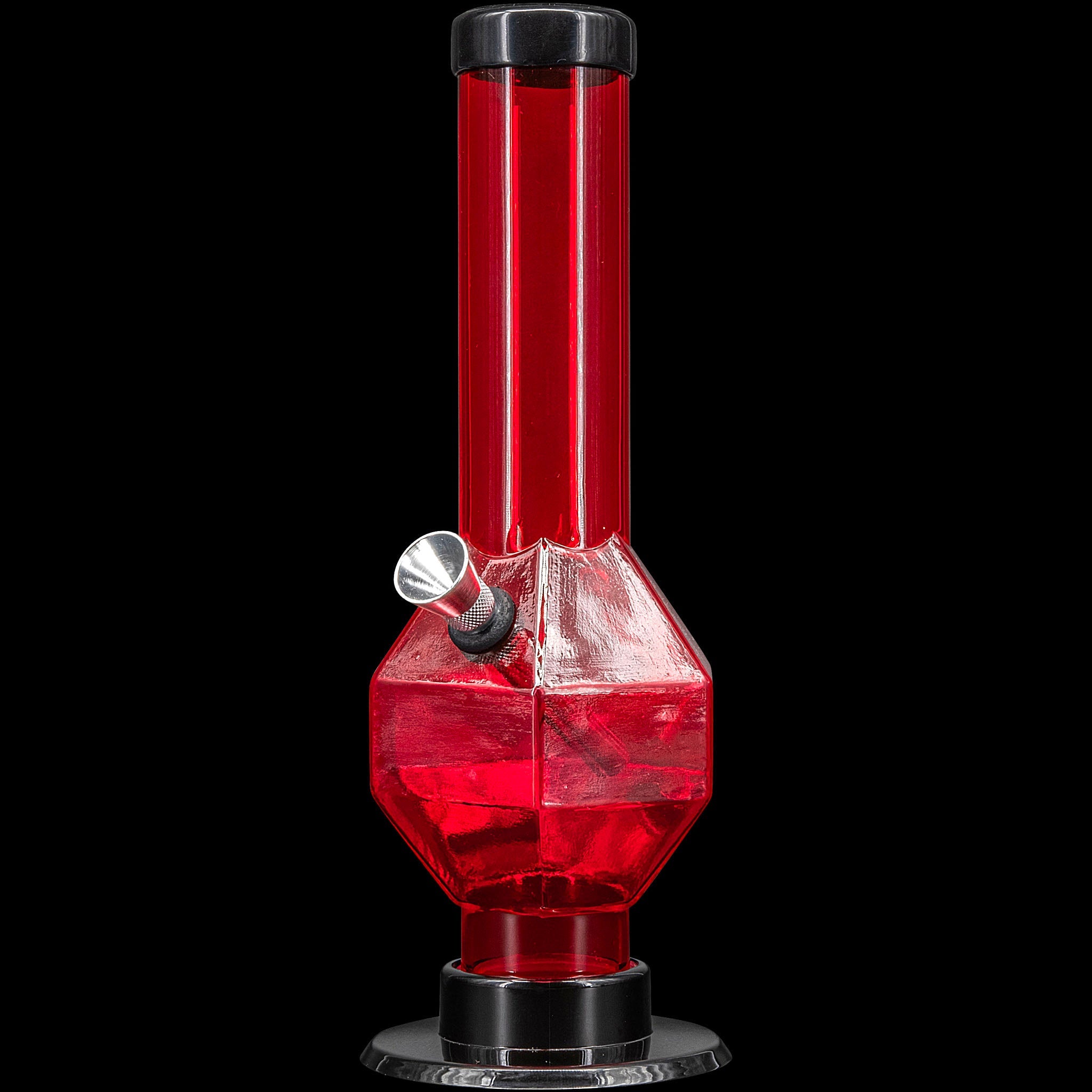 JM Enterprises 9-12" Acrylic Diamond Bong - Multiple Colors - Discreet Smoker