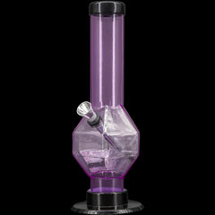 JM Enterprises 9-12" Acrylic Diamond Bong - Multiple Colors - Discreet Smoker