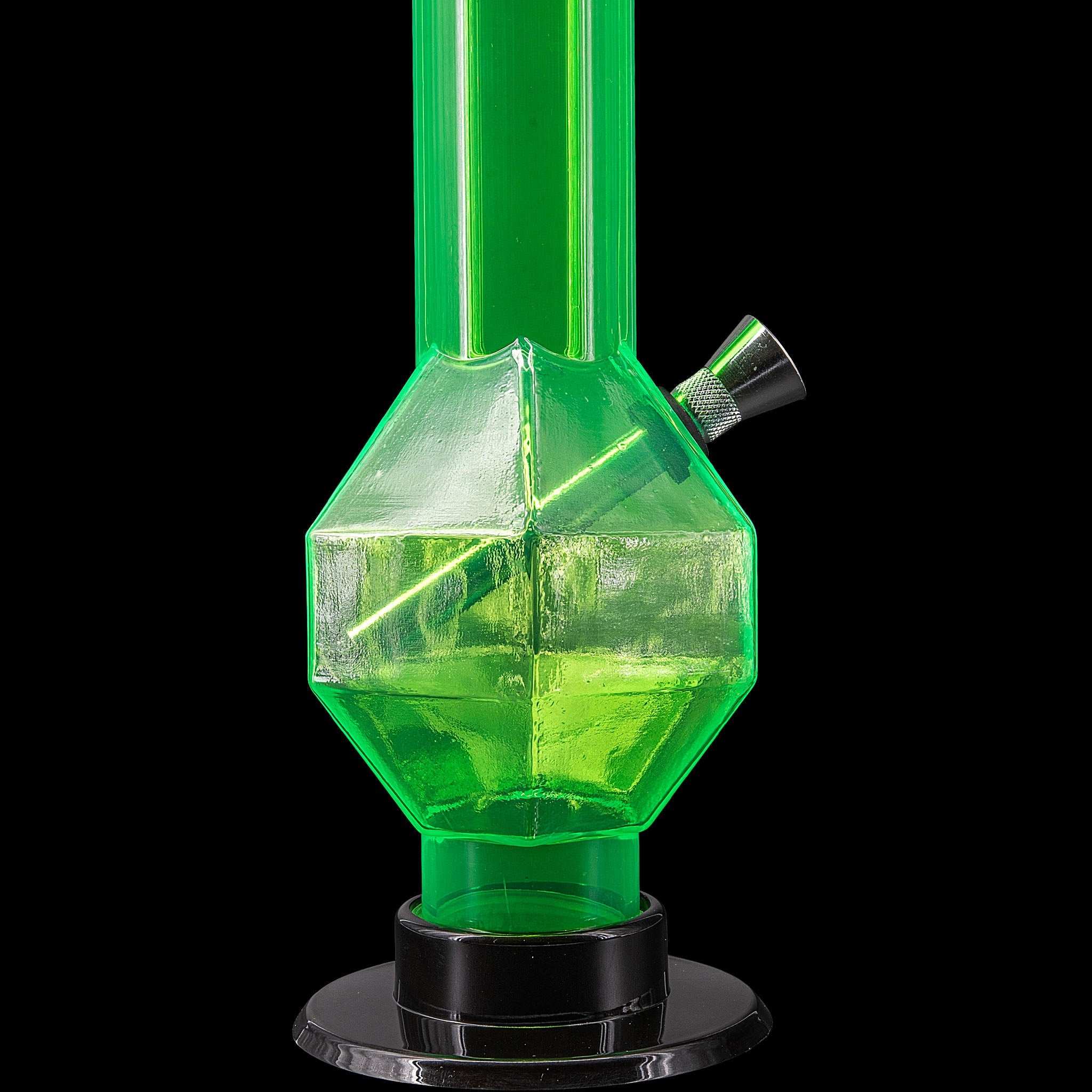 JM Enterprises 9-12" Acrylic Diamond Bong - Multiple Colors - Discreet Smoker