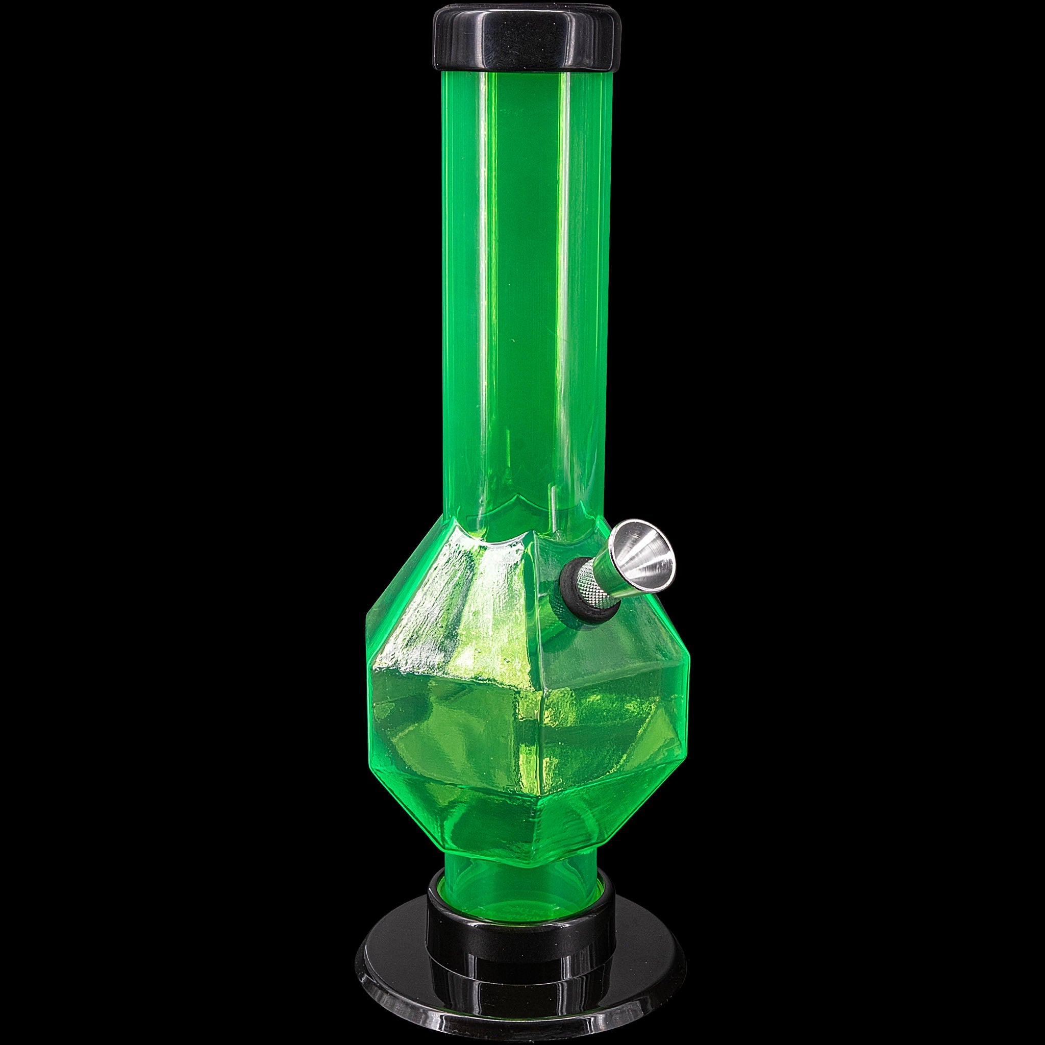 JM Enterprises 9-12" Acrylic Diamond Bong - Multiple Colors - Discreet Smoker