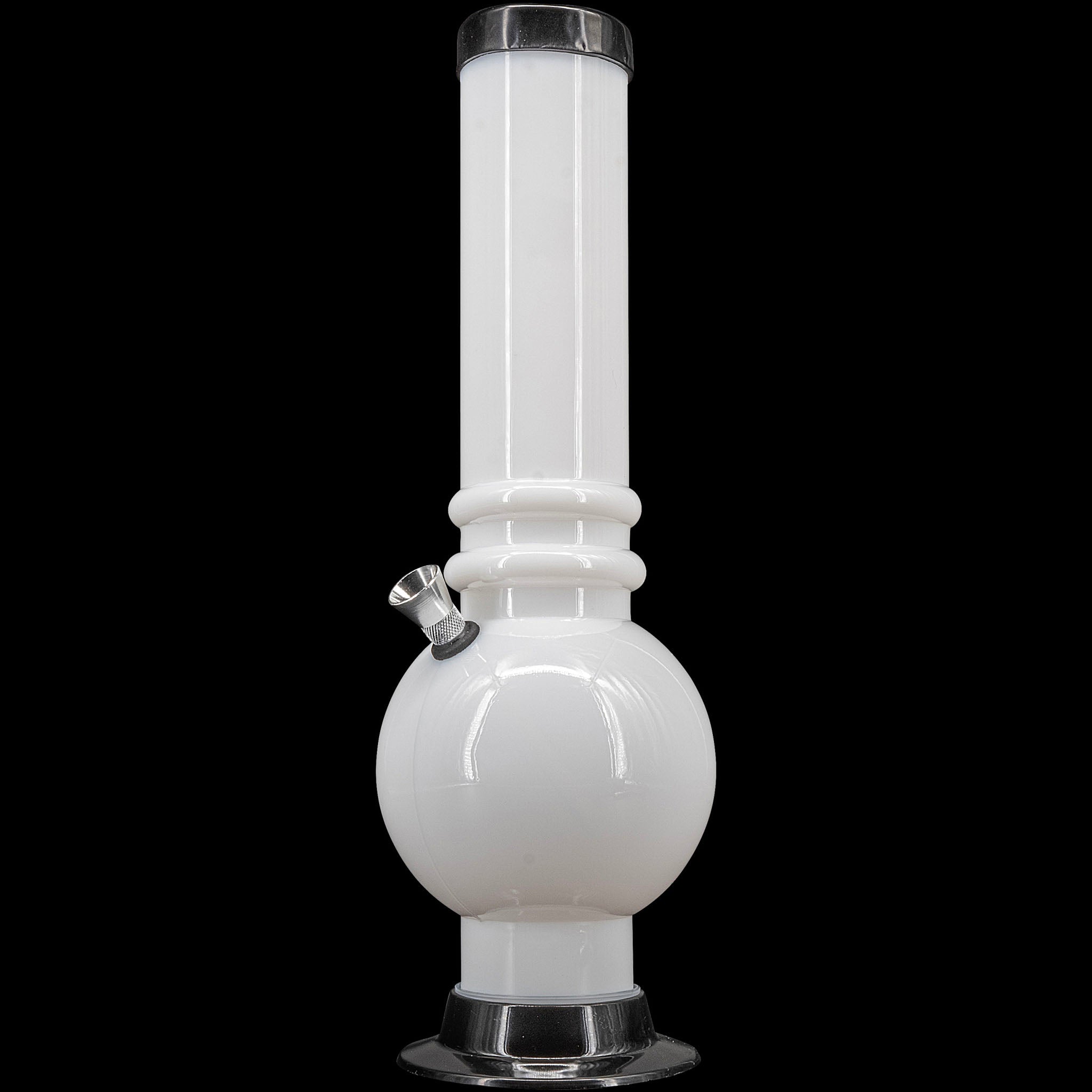 JM Enterprises 12-15" Acrylic Bubble Base Bong - Multiple Colors - Discreet Smoker