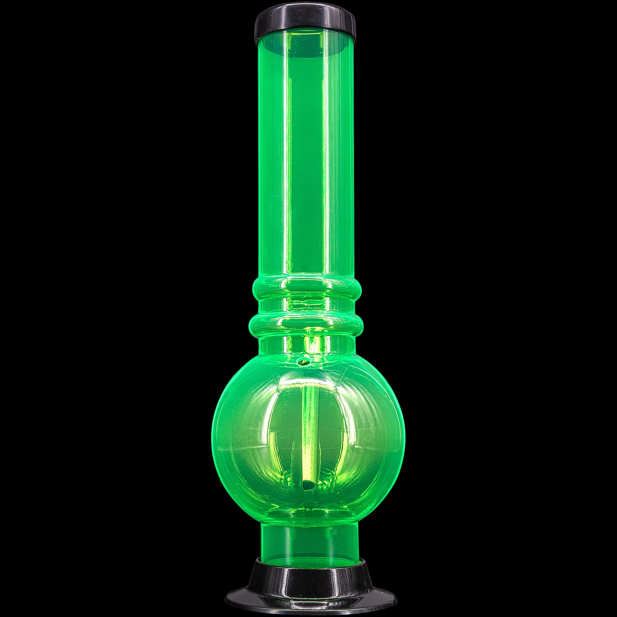 JM Enterprises 12-15" Acrylic Bubble Base Bong - Multiple Colors - Discreet Smoker