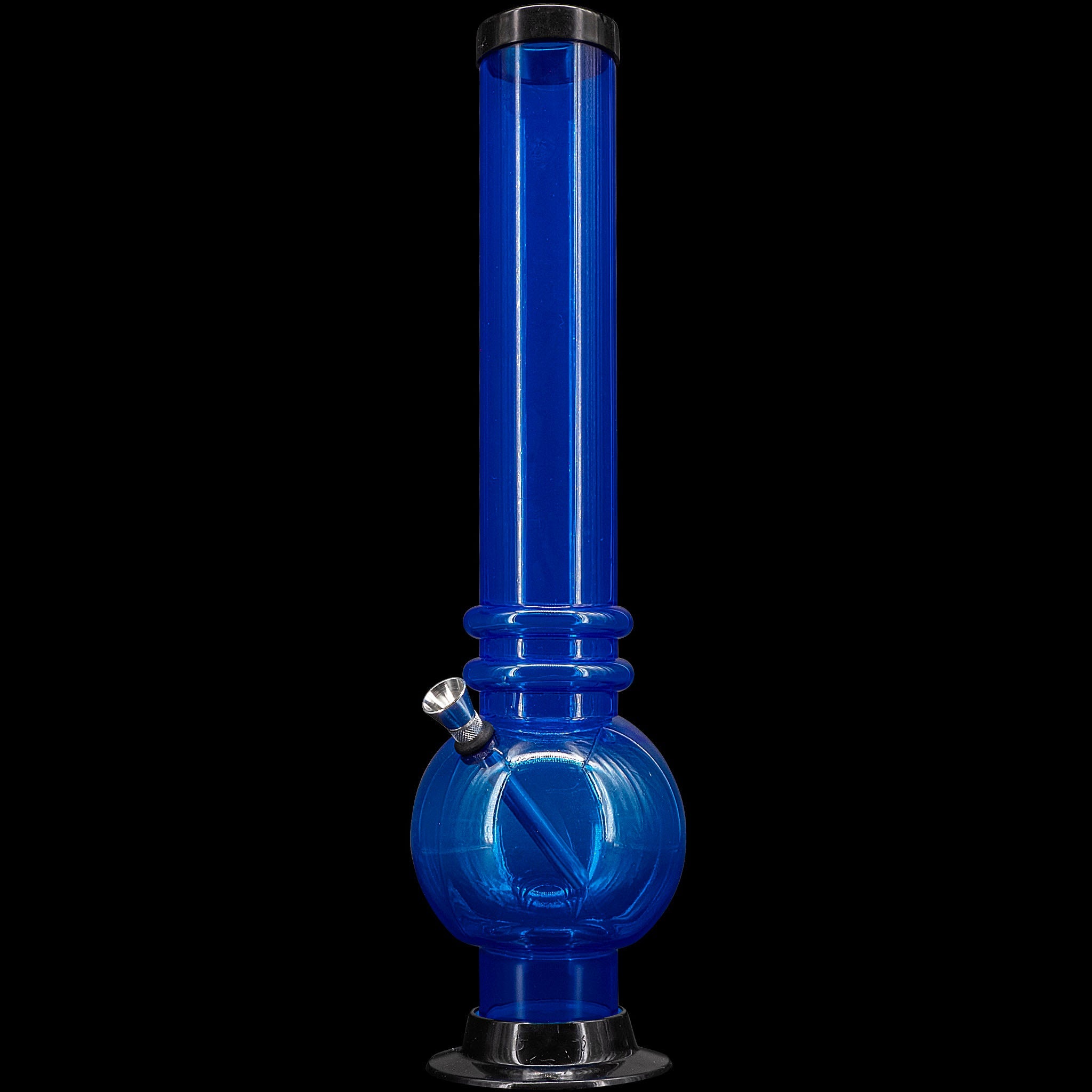 JM Enterprises 12-15" Acrylic Bubble Base Bong - Multiple Colors - Discreet Smoker