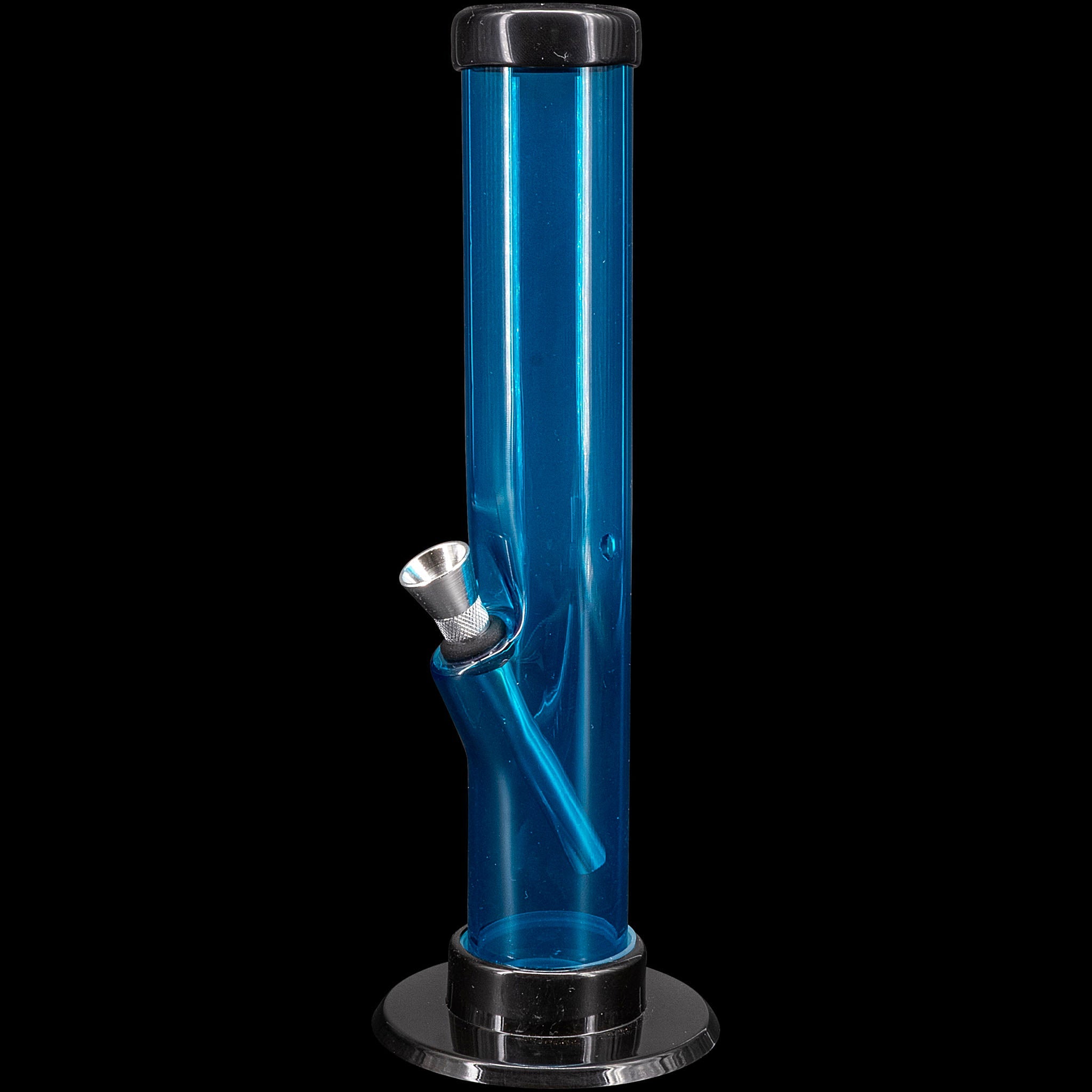 JM Enterprises 6-9-12" Acrylic Straight Tube Bong - Multiple Colors - Discreet Smoker