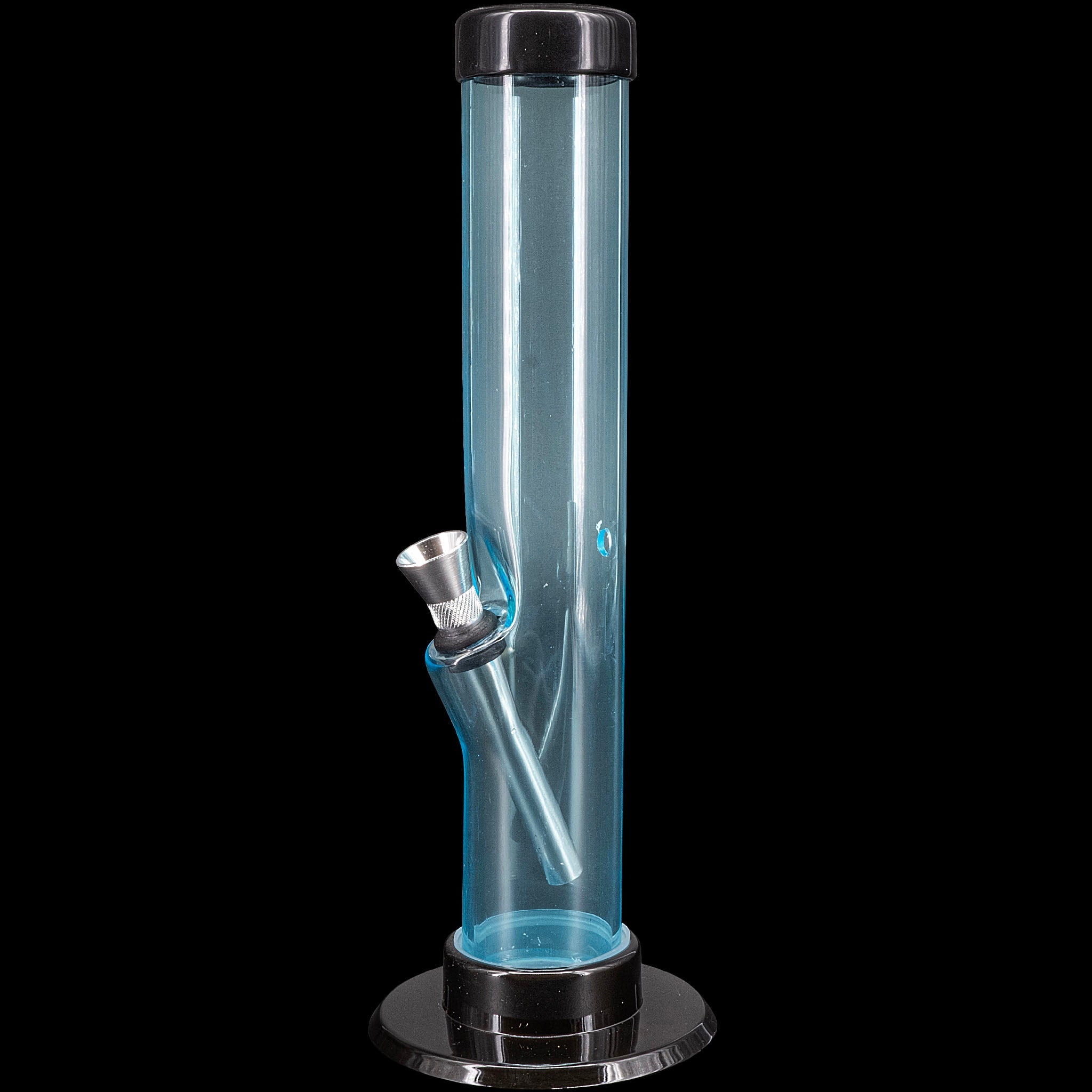JM Enterprises 6-9-12" Acrylic Straight Tube Bong - Multiple Colors - Discreet Smoker