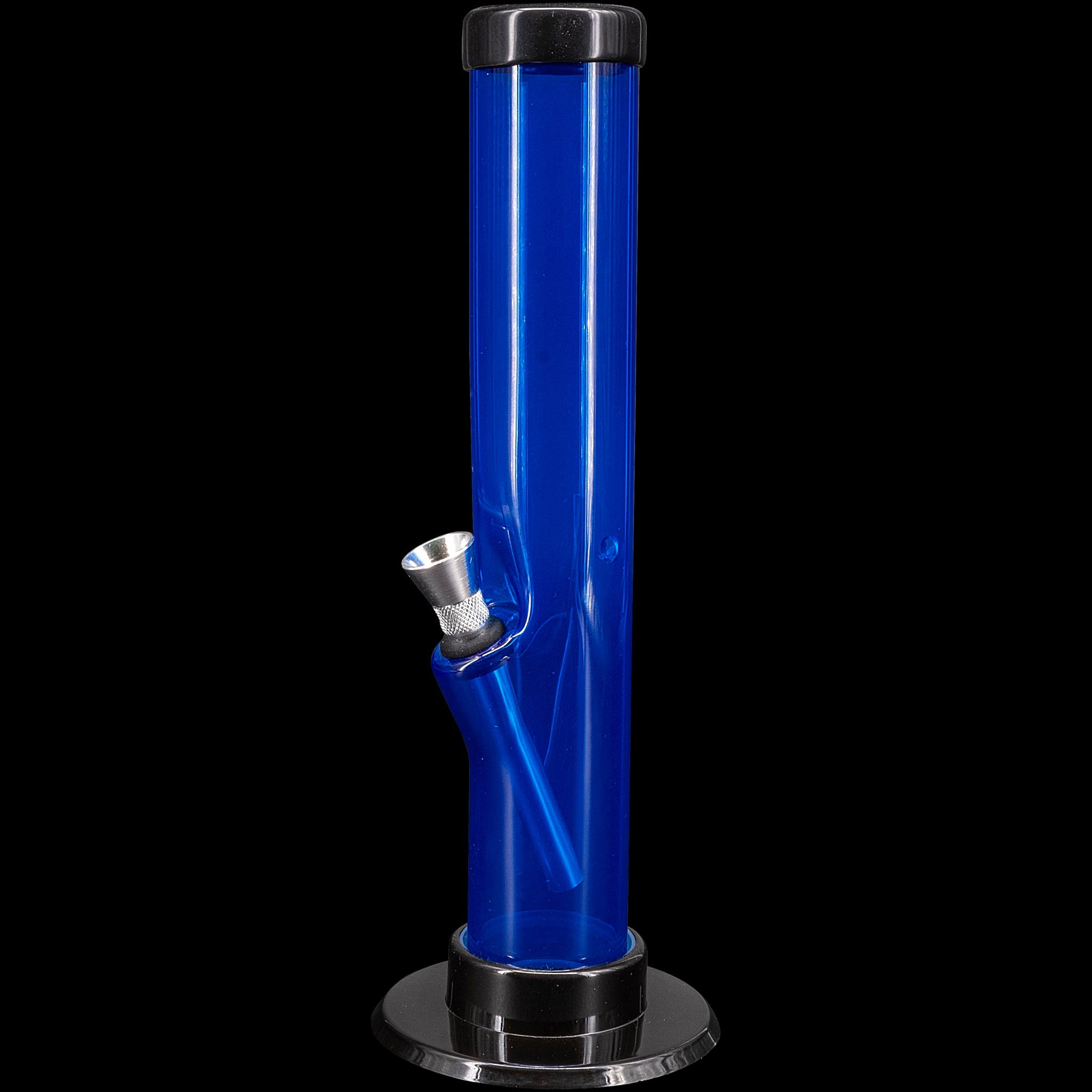 JM Enterprises 6-9-12" Acrylic Straight Tube Bong - Multiple Colors - Discreet Smoker