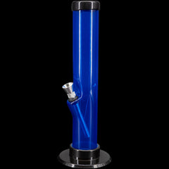 JM Enterprises 6-9-12" Acrylic Straight Tube Bong - Multiple Colors - Discreet Smoker
