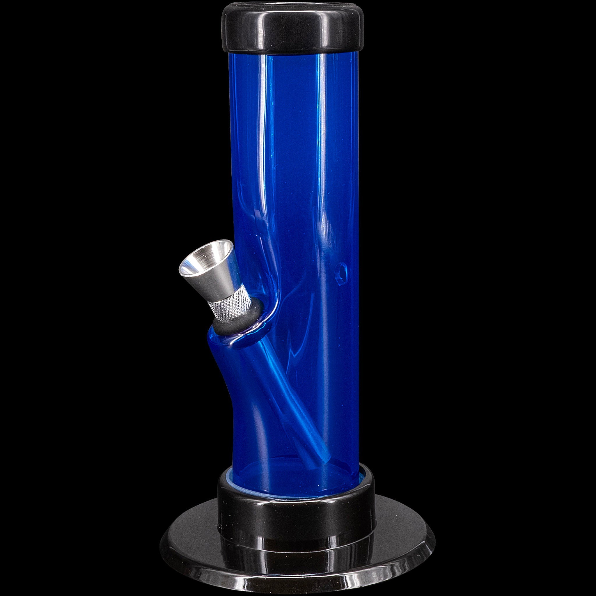 JM Enterprises 6-9-12" Acrylic Straight Tube Bong - Multiple Colors - Discreet Smoker