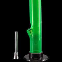 JM Enterprises 6-9-12" Acrylic Straight Tube Bong - Multiple Colors - Discreet Smoker