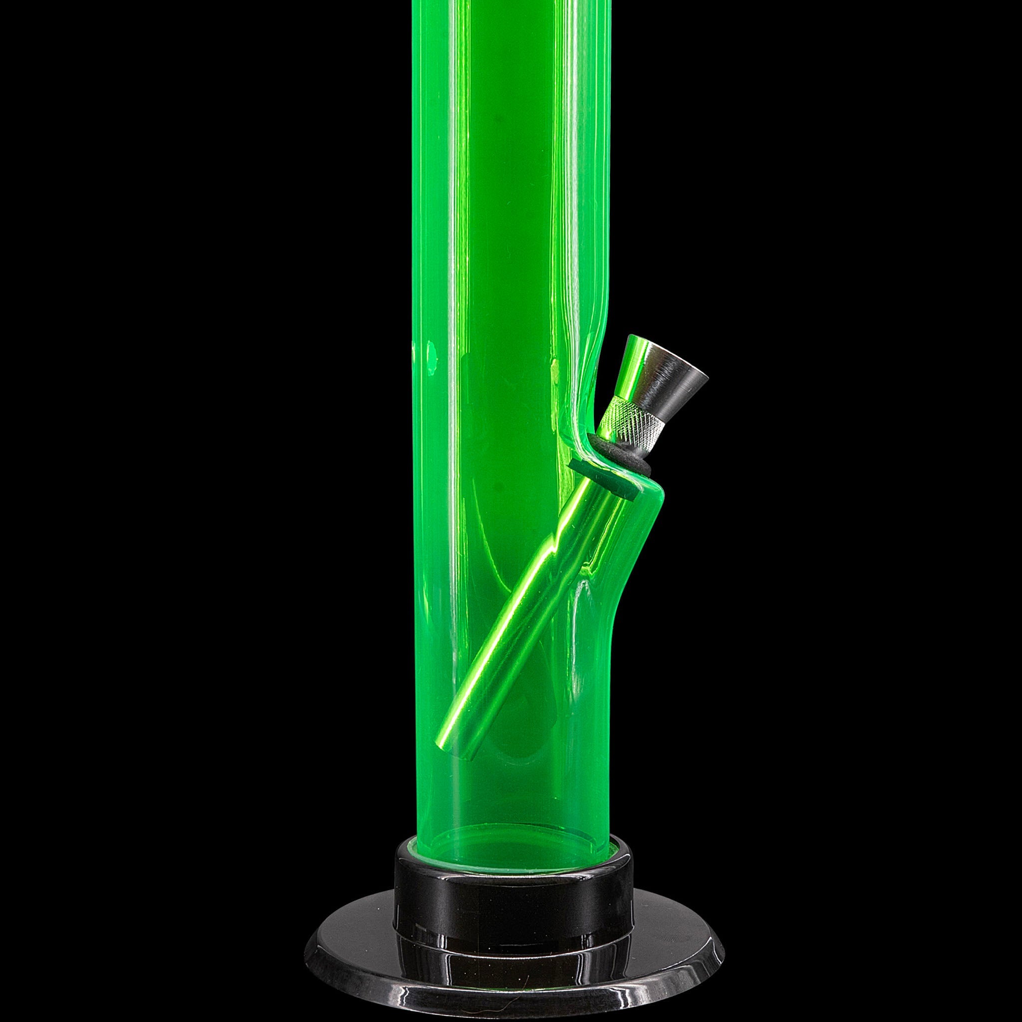 JM Enterprises 6-9-12" Acrylic Straight Tube Bong - Multiple Colors - Discreet Smoker