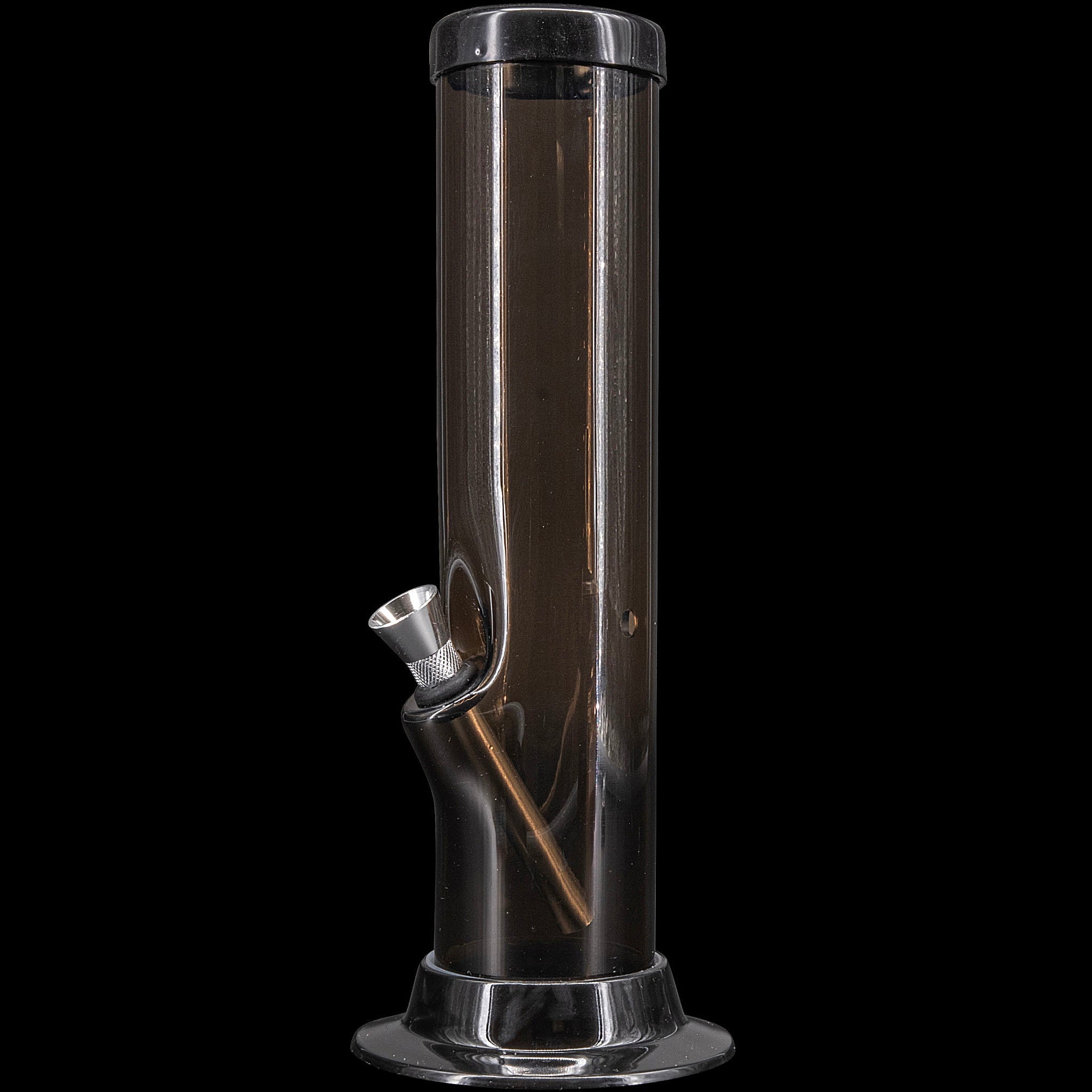 JM Enterprises 6-9-12-15" Acrylic Straight Tube Basic Bong - Multiple Colors - Discreet Smoker