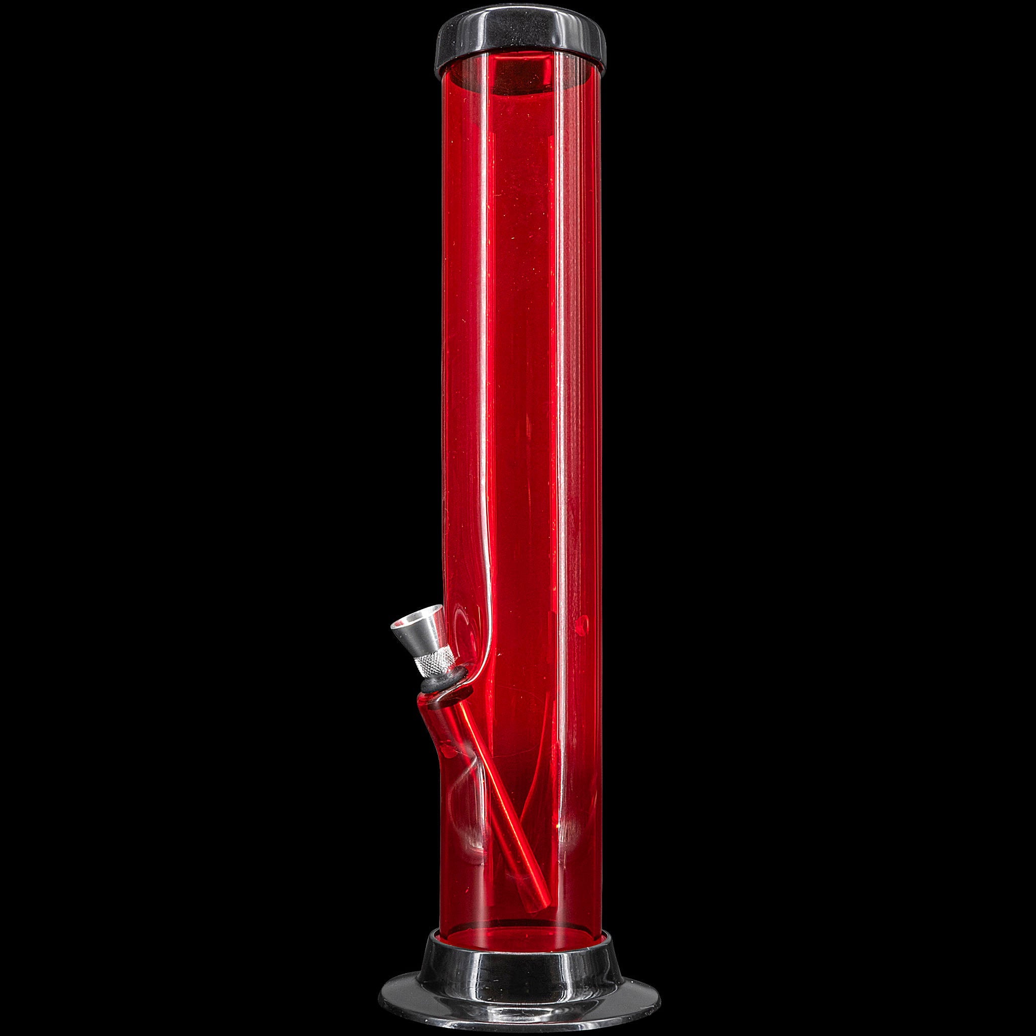 JM Enterprises 6-9-12-15" Acrylic Straight Tube Basic Bong - Multiple Colors - Discreet Smoker