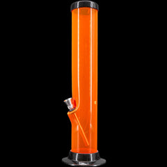 JM Enterprises 6-9-12-15" Acrylic Straight Tube Basic Bong - Multiple Colors - Discreet Smoker