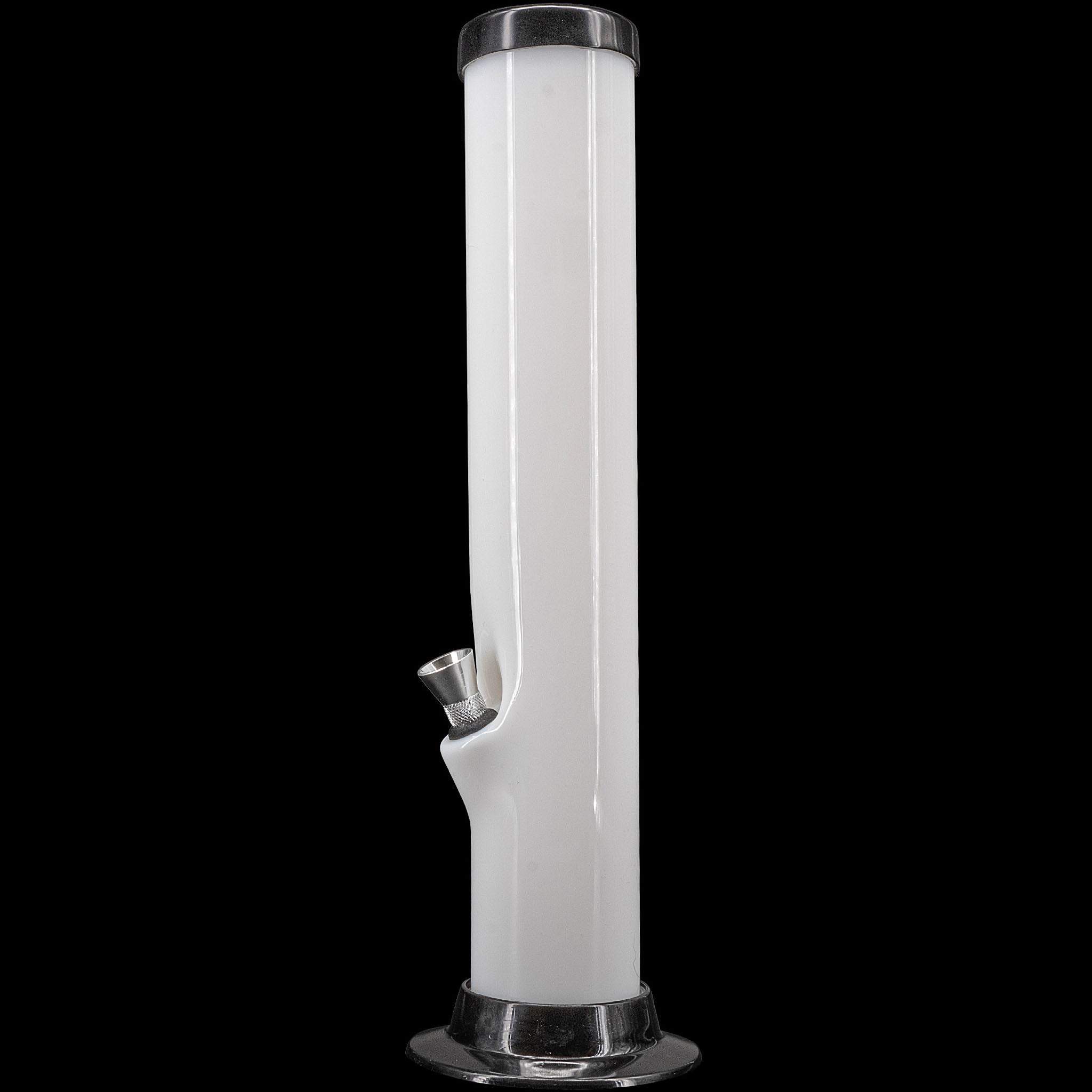 JM Enterprises 6-9-12-15" Acrylic Straight Tube Basic Bong - Multiple Colors - Discreet Smoker