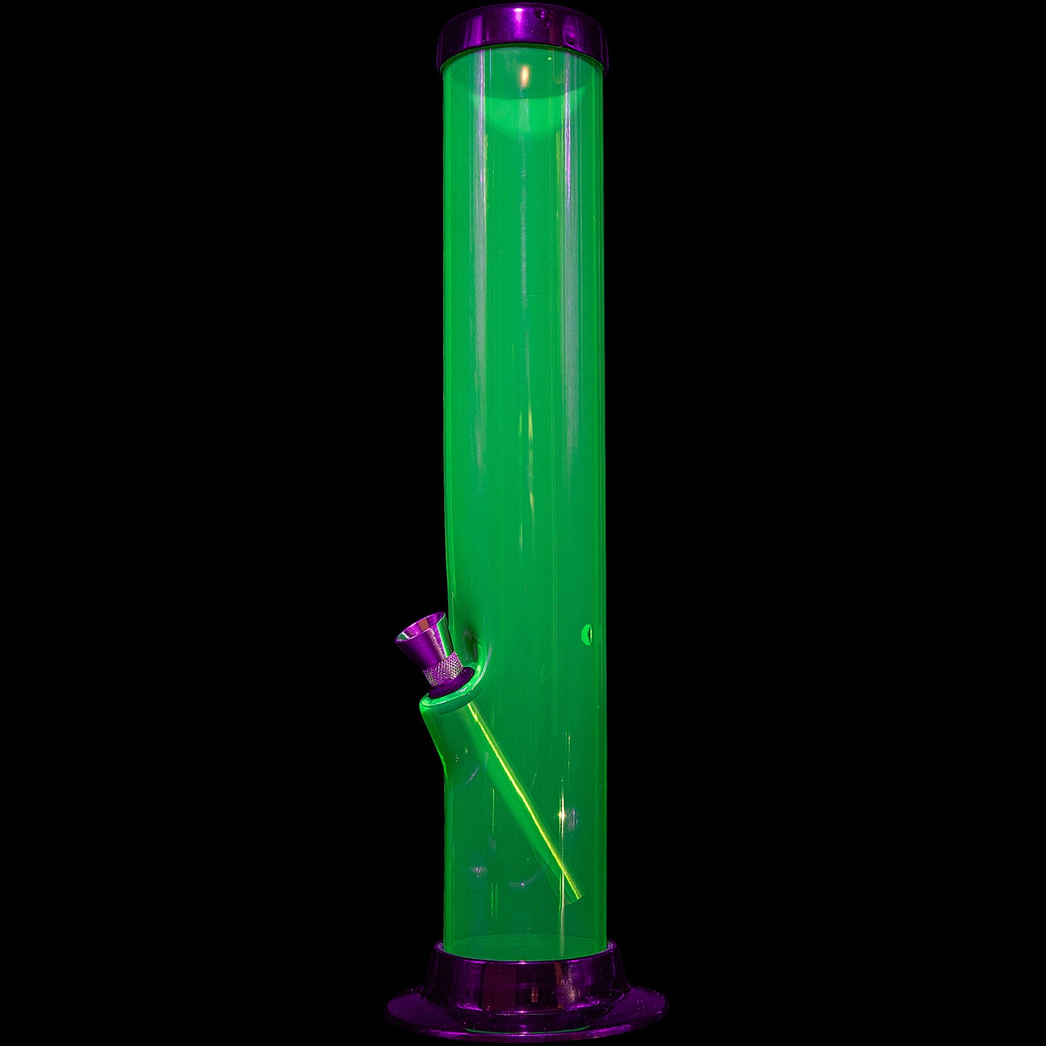 JM Enterprises 6-9-12-15" Acrylic Straight Tube Basic Bong - Multiple Colors - Discreet Smoker