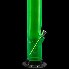 JM Enterprises 6-9-12-15" Acrylic Straight Tube Basic Bong - Multiple Colors - Discreet Smoker