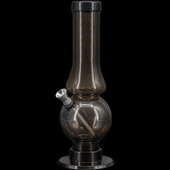 JM Enterprises 6-9" Acrylic Straight Tube Bubble Flare Bong - Multiple Colors - Discreet Smoker