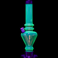 JM Enterprises 8" Acrylic Blossom Bong - Multiple Colors - Discreet Smoker