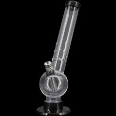 JM Enterprises 8" Acrylic Angled Neck Bubble Bong - Multiple Colors - Discreet Smoker