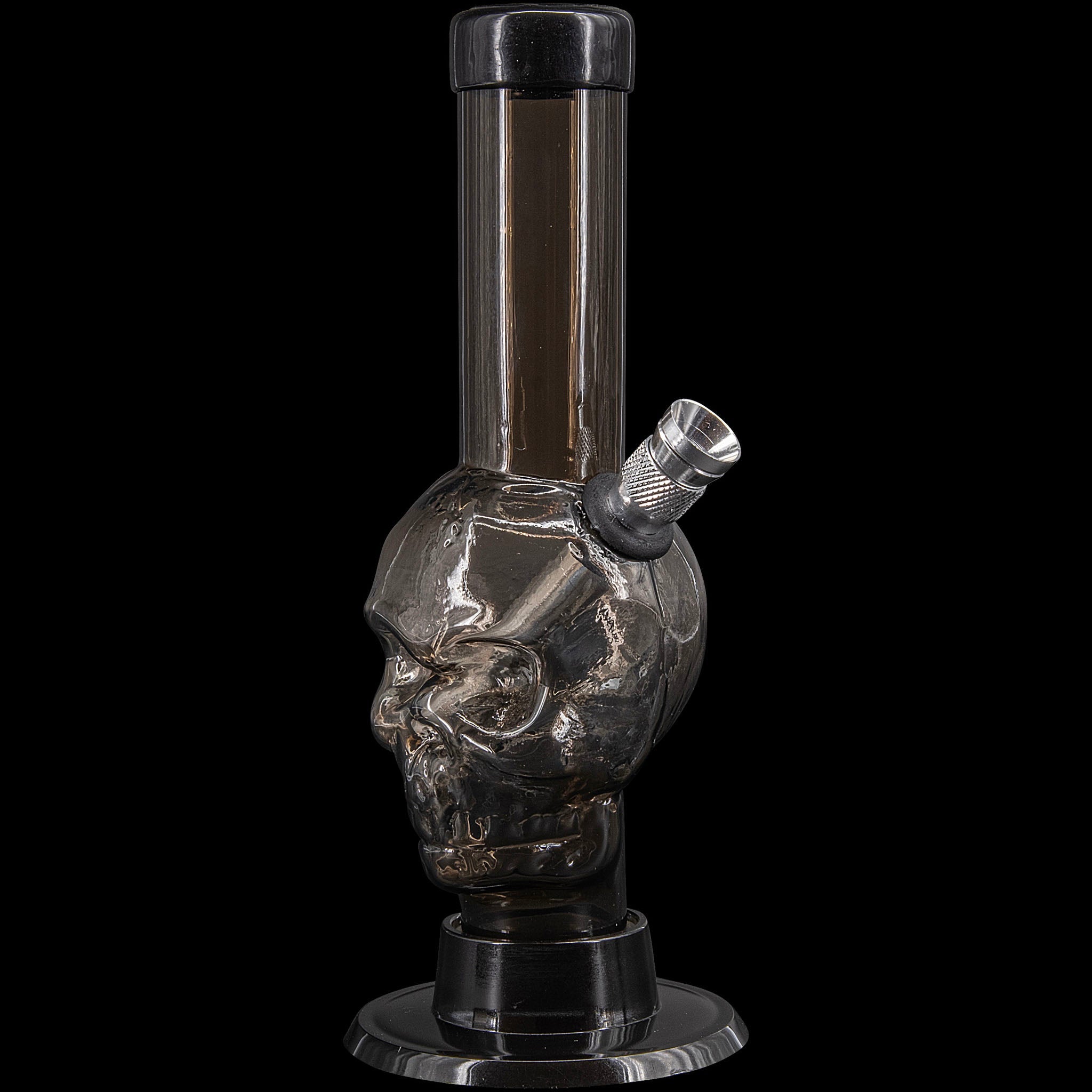JM Enterprises Mini Alien Head Acrylic Bong - 6" Tall - Multiple Colors - Discreet Smoker