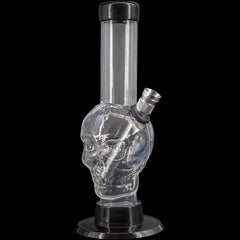 JM Enterprises Mini Alien Head Acrylic Bong - 6" Tall - Multiple Colors - Discreet Smoker