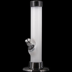 JM Enterprises 6" Acrylic Straight Tube Bong - Multiple Colors - Discreet Smoker