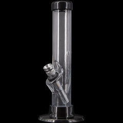 JM Enterprises 6" Acrylic Straight Tube Bong - Multiple Colors - Discreet Smoker