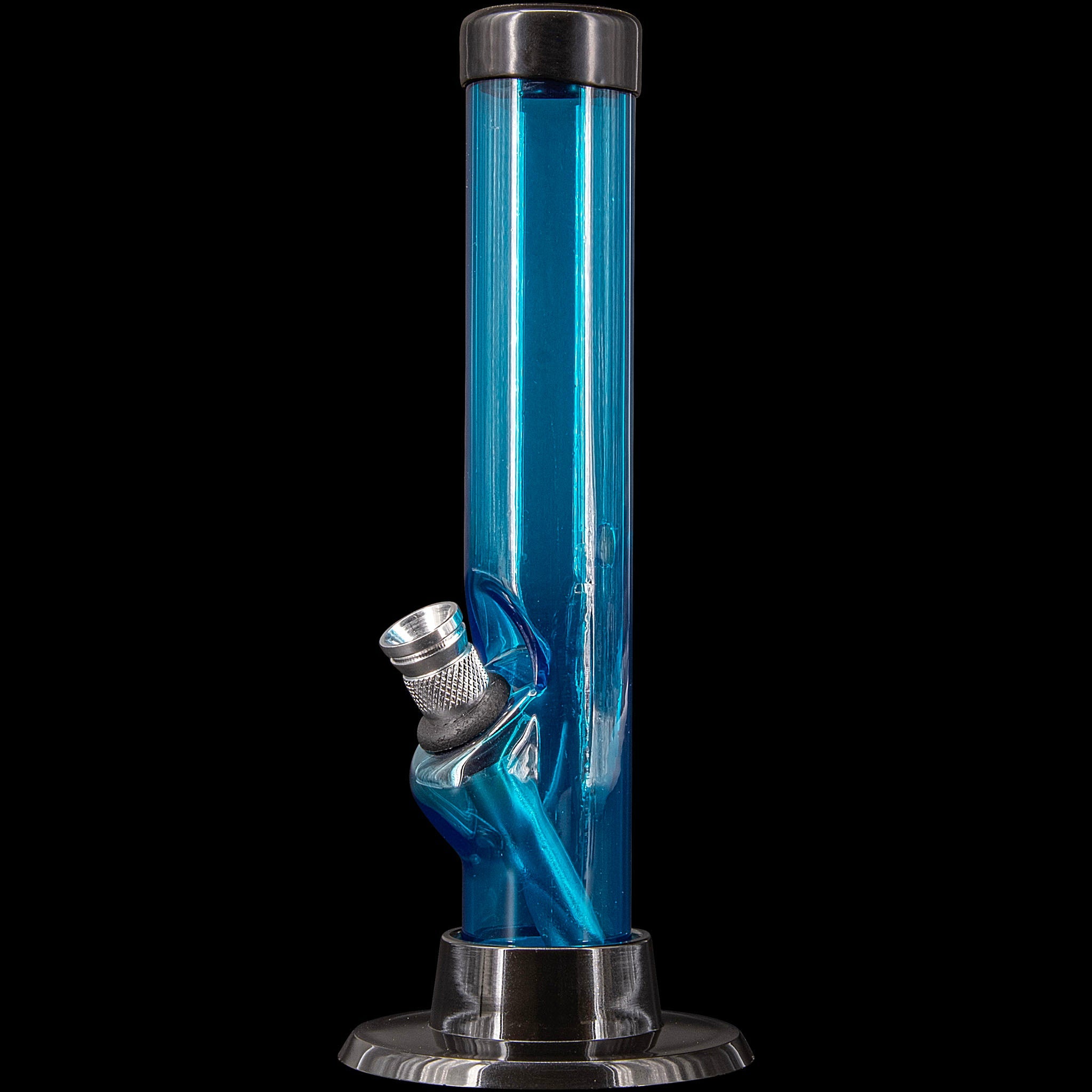 JM Enterprises 6" Acrylic Straight Tube Bong - Multiple Colors - Discreet Smoker