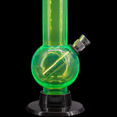 JM Enterprises 6" Acrylic Bubble Bong - Multiple Colors - Discreet Smoker
