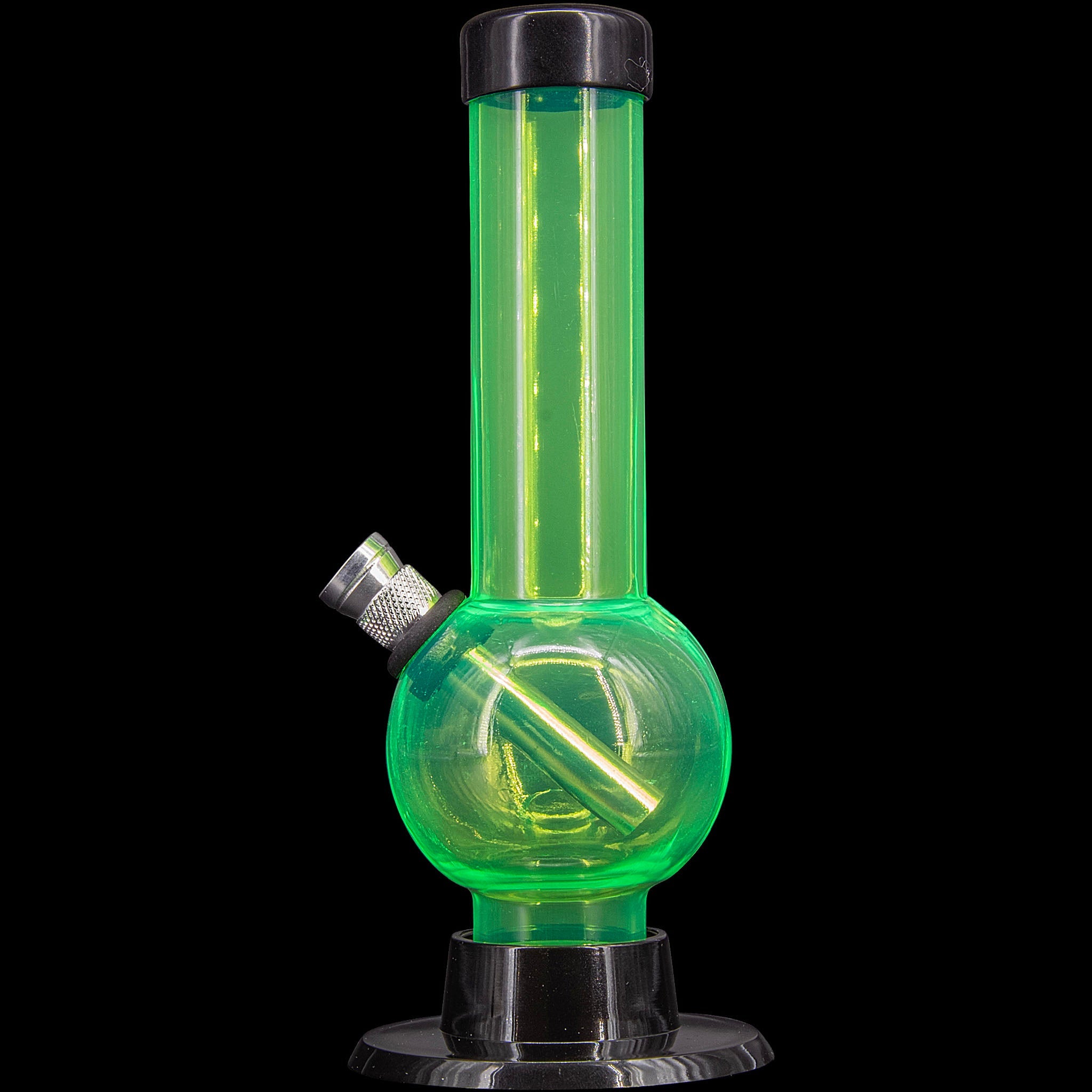 JM Enterprises 6" Acrylic Bubble Bong - Multiple Colors - Discreet Smoker