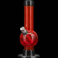 JM Enterprises 6" Acrylic Bubble Bong - Multiple Colors - Discreet Smoker