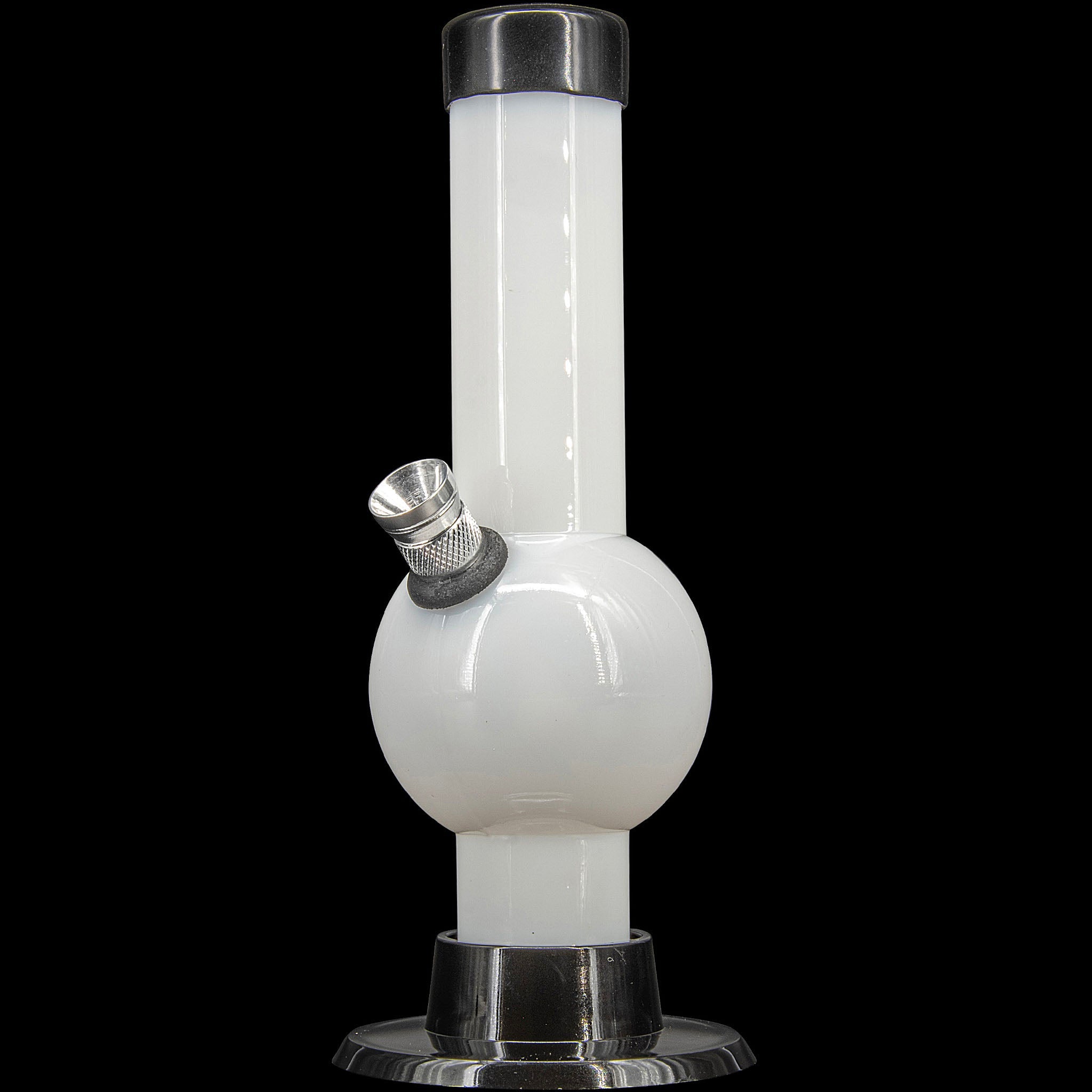 JM Enterprises 6" Acrylic Bubble Bong - Multiple Colors - Discreet Smoker