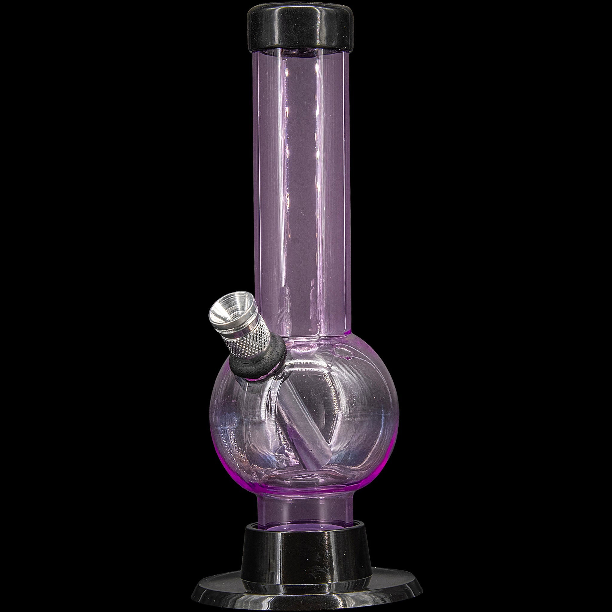 JM Enterprises 6" Acrylic Bubble Bong - Multiple Colors - Discreet Smoker