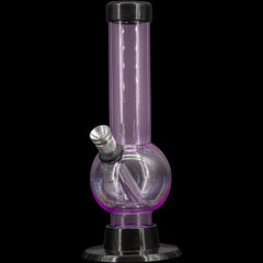 JM Enterprises 6" Acrylic Bubble Bong - Multiple Colors - Discreet Smoker