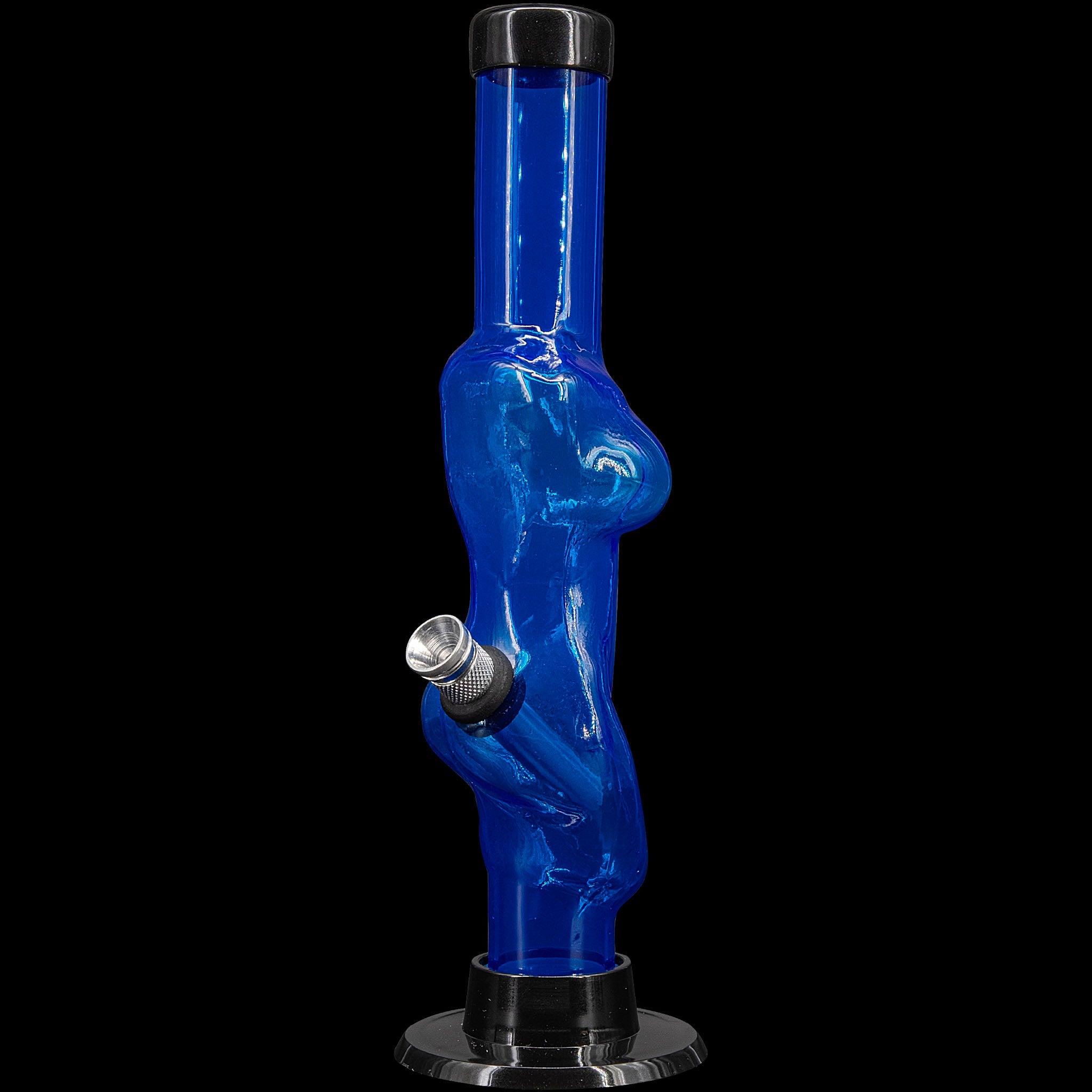 JM Enterprises 8" Acrylic Lady Contour Bong - Multiple Colors - Discreet Smoker