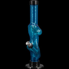 JM Enterprises 8" Acrylic Lady Contour Bong - Multiple Colors - Discreet Smoker