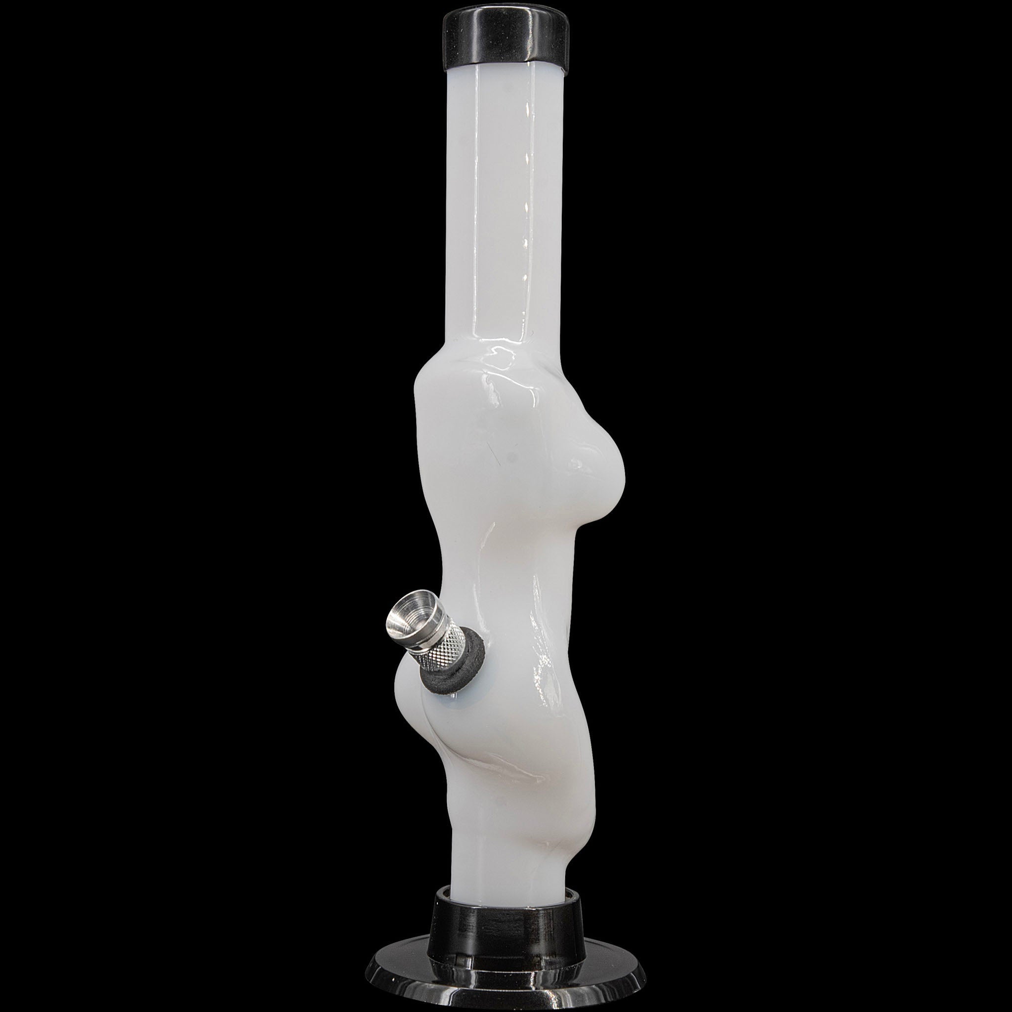 JM Enterprises 8" Acrylic Lady Contour Bong - Multiple Colors - Discreet Smoker