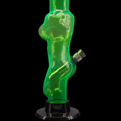 JM Enterprises 8" Acrylic Lady Contour Bong - Multiple Colors - Discreet Smoker