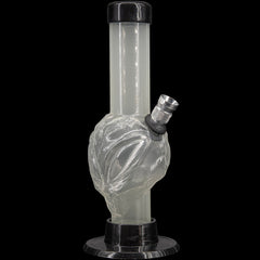 JM Enterprises Mini Skull Acrylic Bong - 6" Tall - Multiple Colors - Discreet Smoker