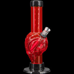 JM Enterprises Mini Skull Acrylic Bong - 6" Tall - Multiple Colors - Discreet Smoker