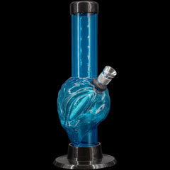 JM Enterprises Mini Skull Acrylic Bong - 6" Tall - Multiple Colors - Discreet Smoker