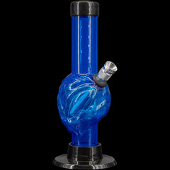JM Enterprises Mini Skull Acrylic Bong - 6" Tall - Multiple Colors - Discreet Smoker