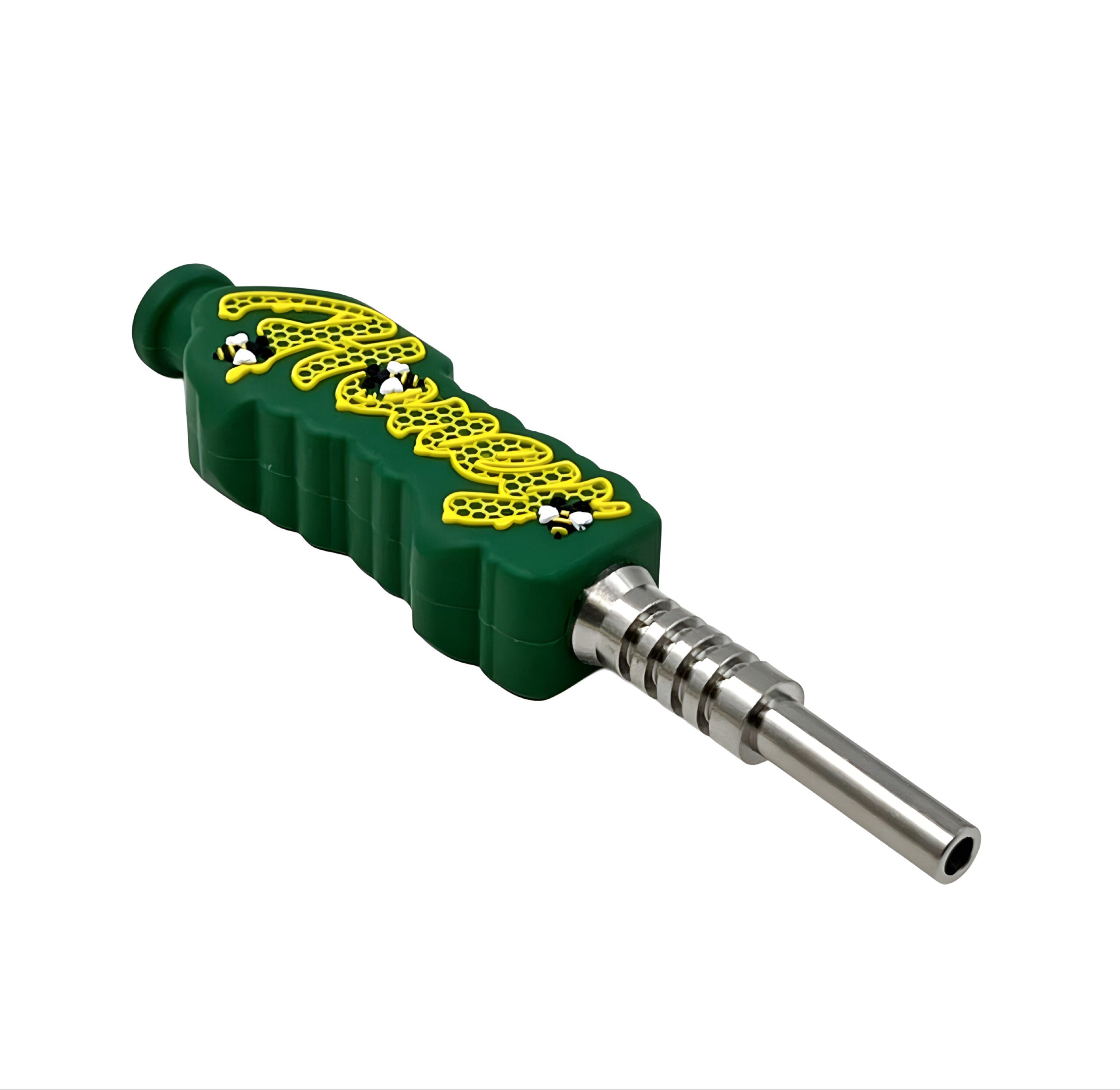 Honeycomb Nectar Sipper Silicone & Titanium Straw - Discreet Smoker